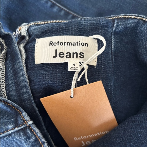 Reformation Evita Sleeveless Denim Midi Dress NWT brand new - Picture 14 of 16